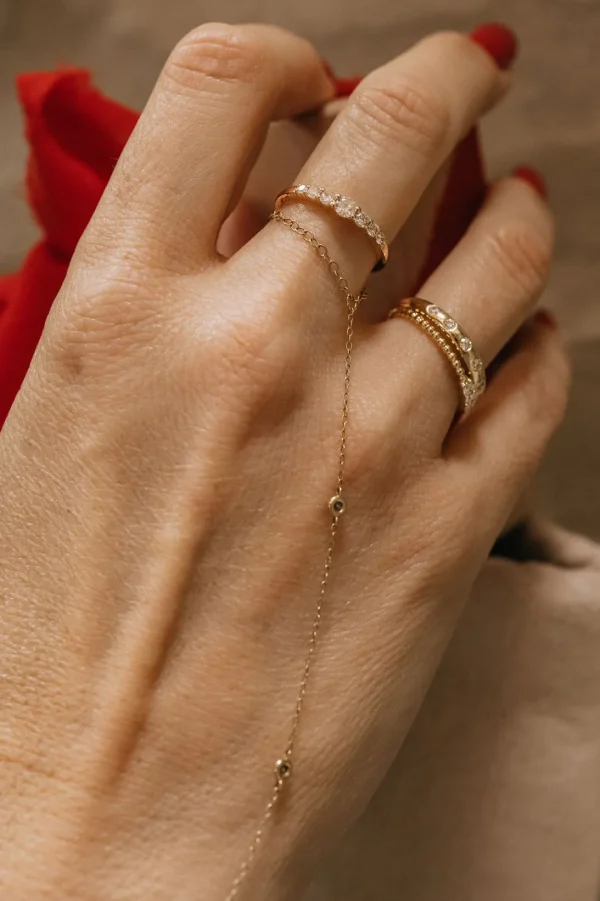 Mama Bijoux Lucky 7 Diamond Gypsy Stacking Ring Best