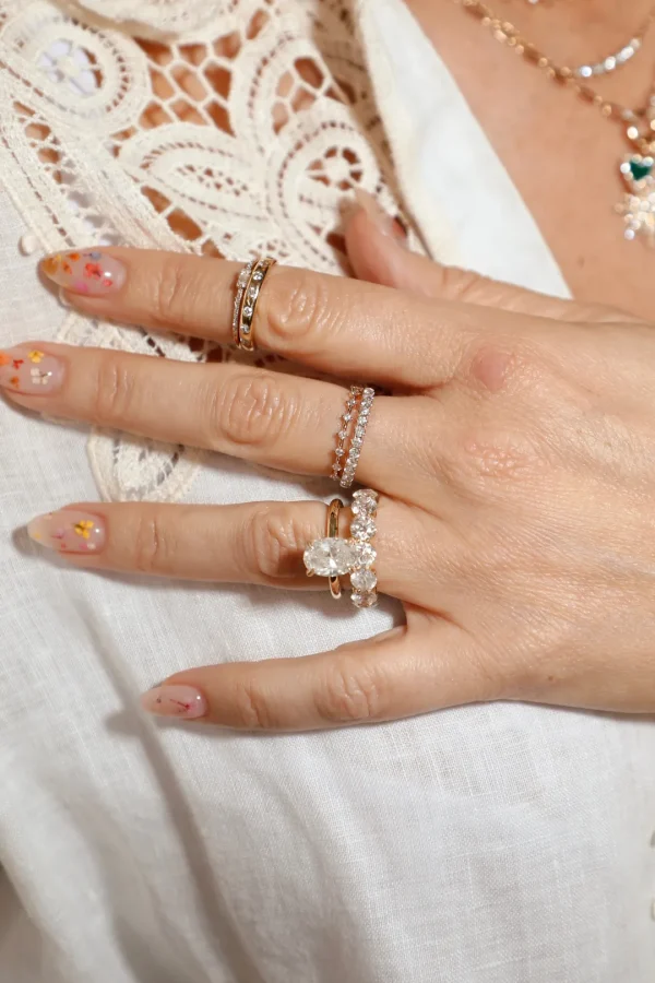 Mama Bijoux Lucky 7 Diamond Gypsy Stacking Ring Best
