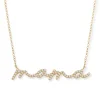 Mama Bijoux Mama Script Pavé Diamond Necklace Fashion