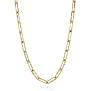 Mama Bijoux Medium Rounded 14k Gold Paperclip Chain Clearance
