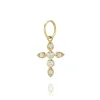 Mama Bijoux Mini Bezel Diamond Cross Charm Online