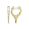 Mama Bijoux Mini Bijoux Dagger Diamond Huggie Earrings Clearance