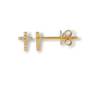 Mama Bijoux Mini Cross Studs Discount