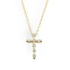 Mama Bijoux Mini Inlay Cross Necklace Fashion