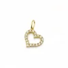 Mama Bijoux Mini Open Heart Diamond Charm Hot