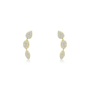 Mama Bijoux Multi Shape Pavé Crawler Stud Clearance