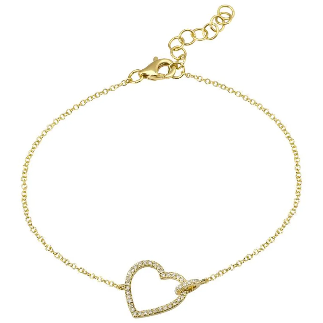 open_heart_charm_bracelet_0.webp Mama Bijoux Open Heart Charm Bracelet Clearance