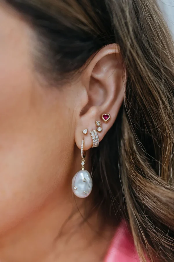 Mama Bijoux 4 prong Mini Diamond Stud Earrings Sale