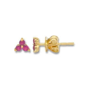 Mama Bijoux Ruby Trio Stud Earrings Sale