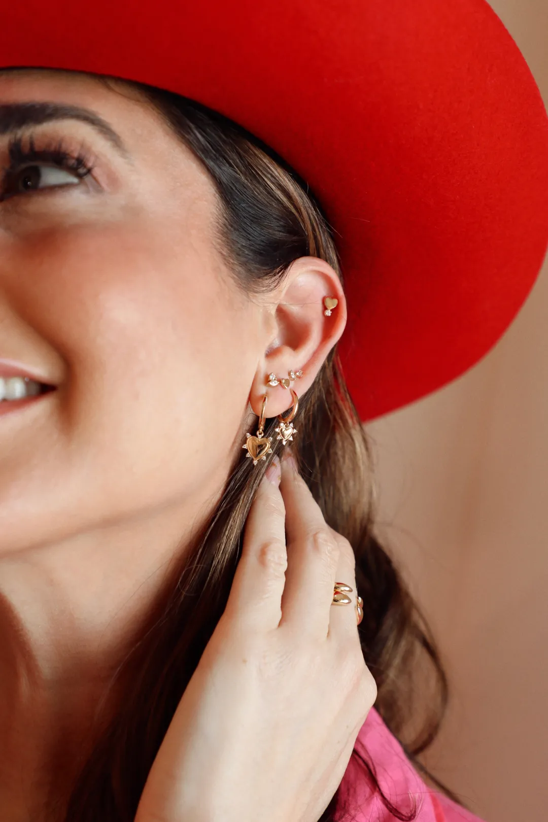 single_diamond_k_gold_hea_0.webp Mama Bijoux Single Diamond 14k Gold Heart Studs Outlet