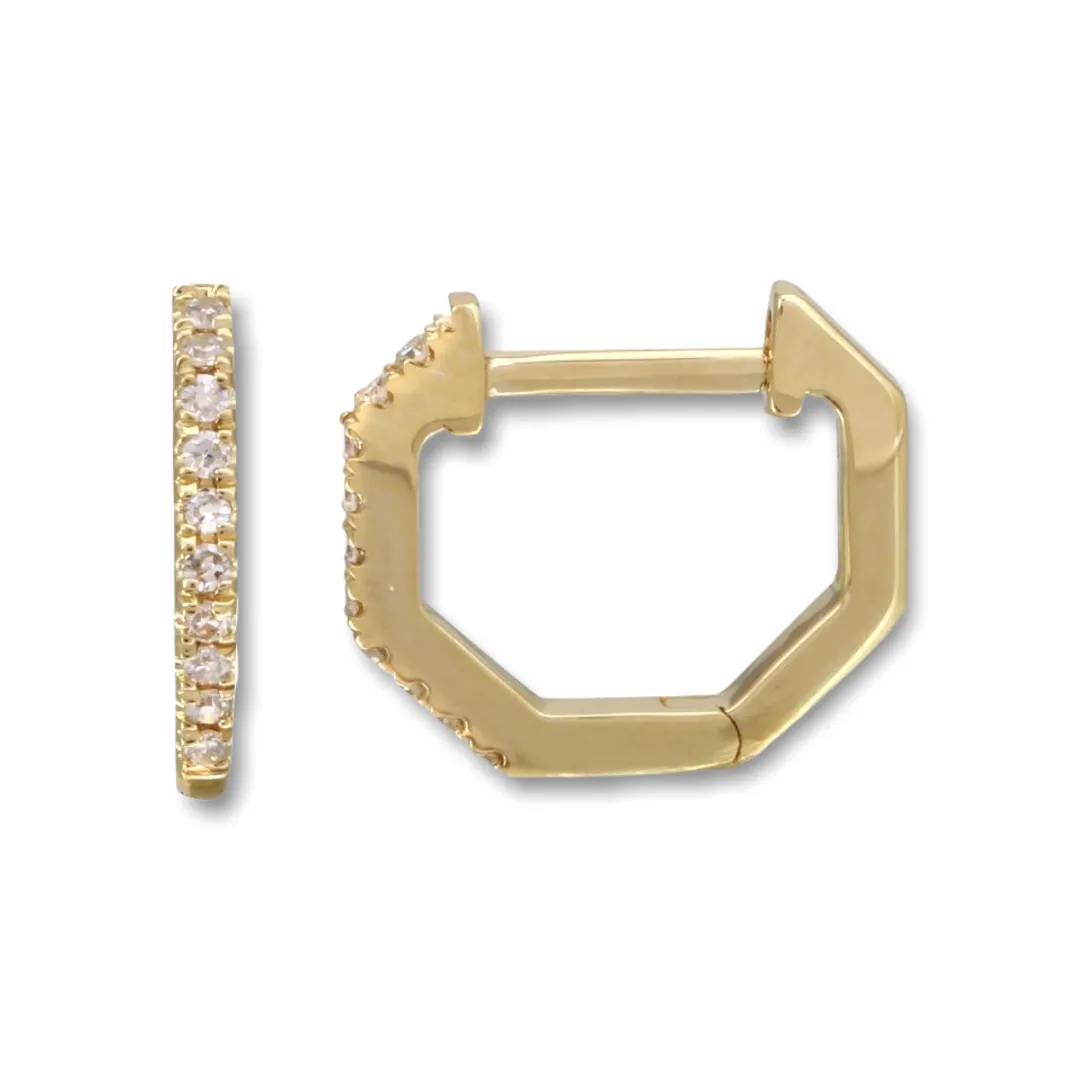 single_row_diamond_pav_mi_0.webp Mama Bijoux Single Row Diamond Pavé Mini Octagon Huggies Clearance