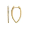 Mama Bijoux Teardrop Diamond Hoops Outlet