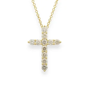 Mama Bijoux The Perfect Diamond Cross Necklace Hot