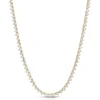Mama Bijoux Three Prong Diamond Tennis Necklace (10.75 ct) Fashion