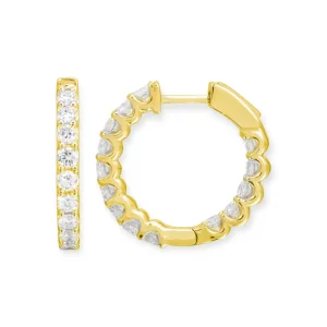 Mama Bijoux U Deserve Diamond Hoops Clearance