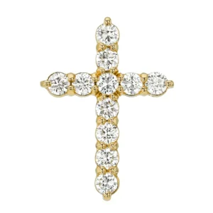 Mama Bijoux Your Forever 1 Carat Diamond Cross Necklace Hot